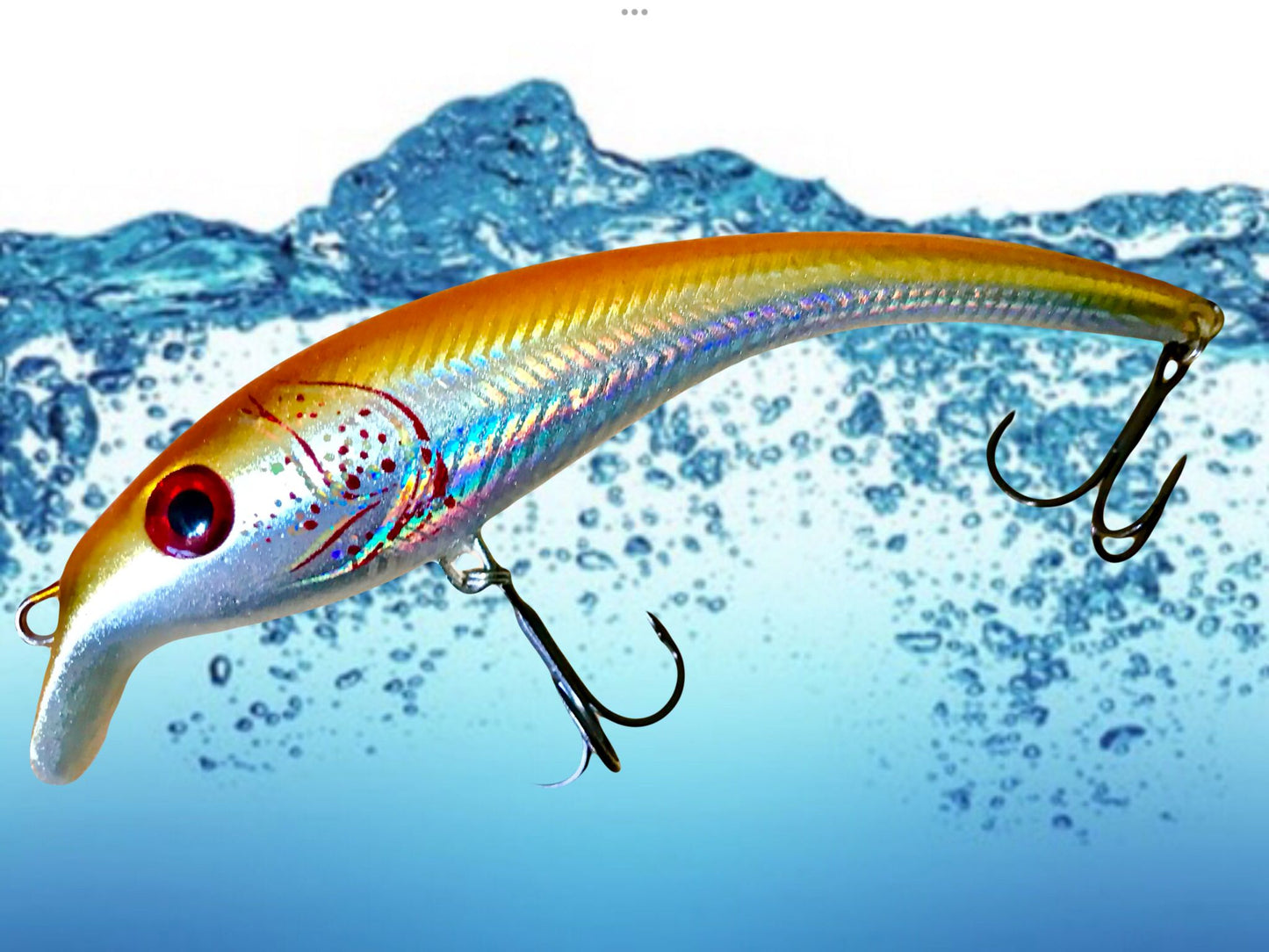 Rock'n Roll Wobbler Orange Gold 10cm