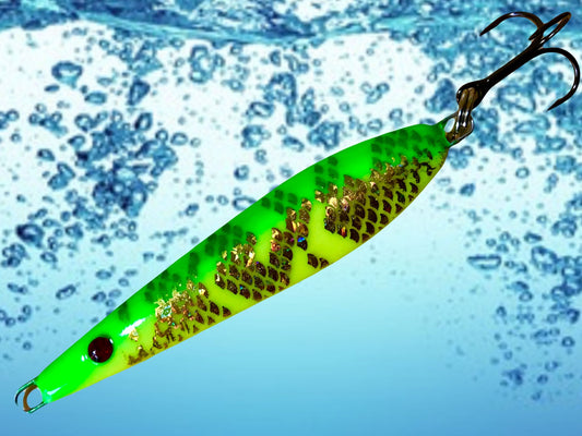 Speedy Fish Meerforellenwobbler Limegreen