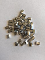 100 Polierte Aluminium Klemmhülsen 1,5mm